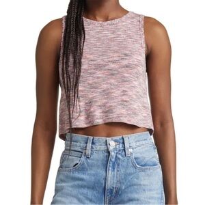 Free People tie back sweater crop top